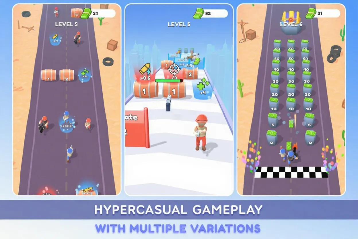 图片[1]-UnityEpicRunner1.0.3 跑酷射击闯关游戏完整 U3D 可编辑模板源码解压手游工程-朝晞小屋