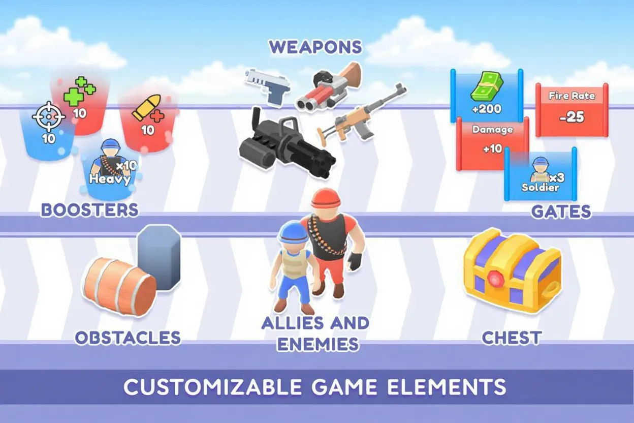 图片[3]-UnityEpicRunner1.0.3 跑酷射击闯关游戏完整 U3D 可编辑模板源码解压手游工程-朝晞小屋