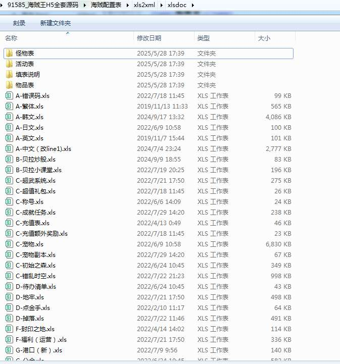海贼王H5全套源码(前端+后端+表格)-朝晞小屋