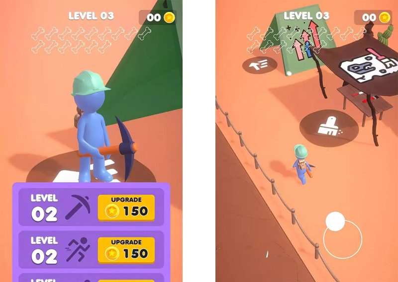 Unity 考古专家休闲挖矿探险游戏源码 3D 卡通地下挖掘闯关完整 U3D 项目-朝晞小屋