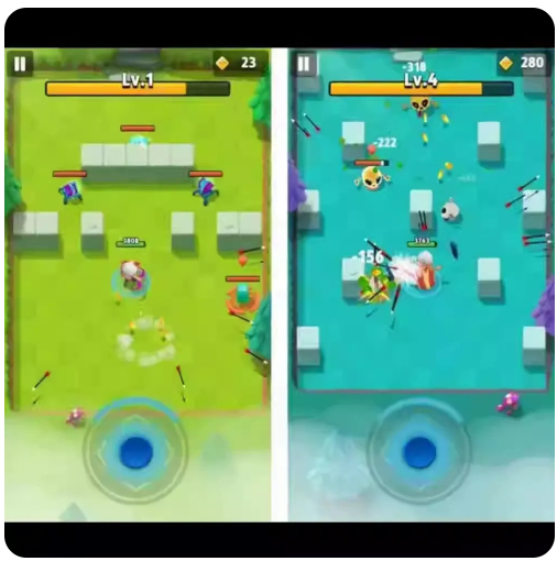 Unity 仿弓箭传说竖版射击小游戏源码卡通 roguelike 闯关完整学习项目-朝晞小屋