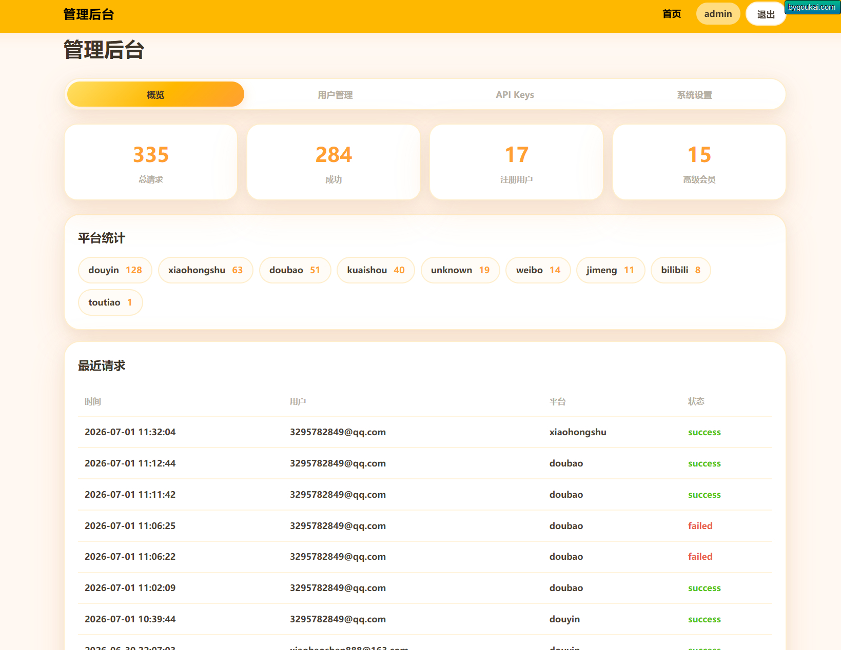 图片[2]-去水印API总站系统/全开源/所有去水印功能在本地实现-朝晞小屋