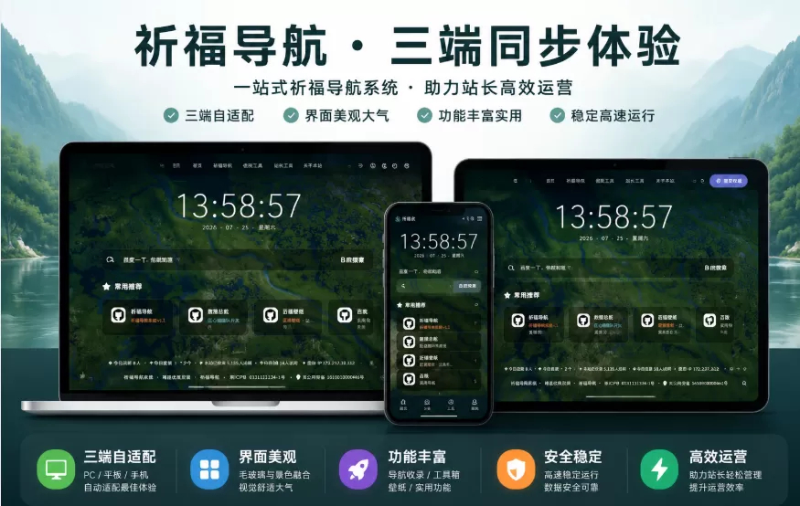 祈福导航系统源码V1.8 修复Bug版本-朝晞小屋