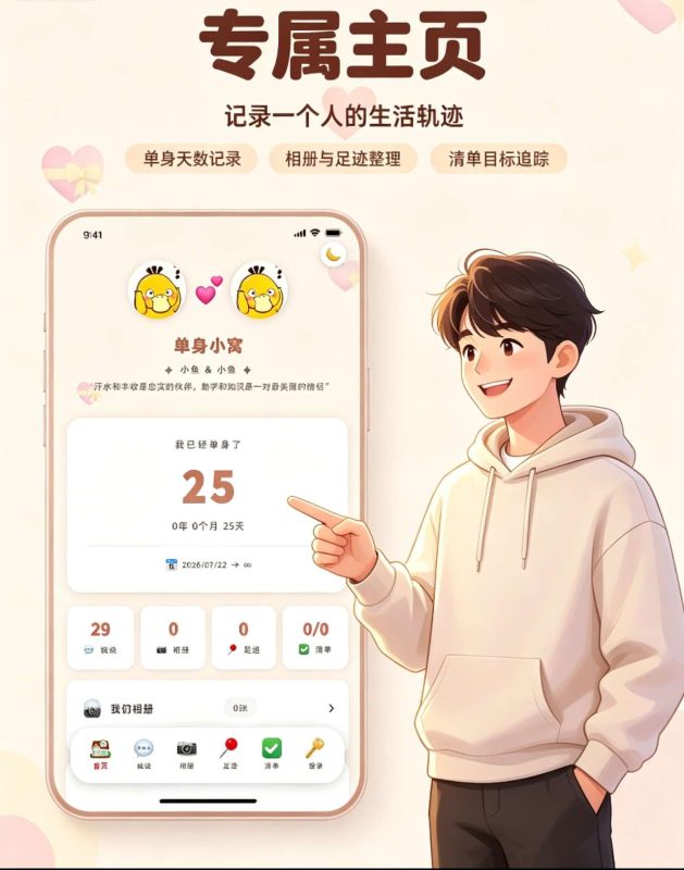 情侣小窝/情侣记录网站源码 全开源-朝晞小屋